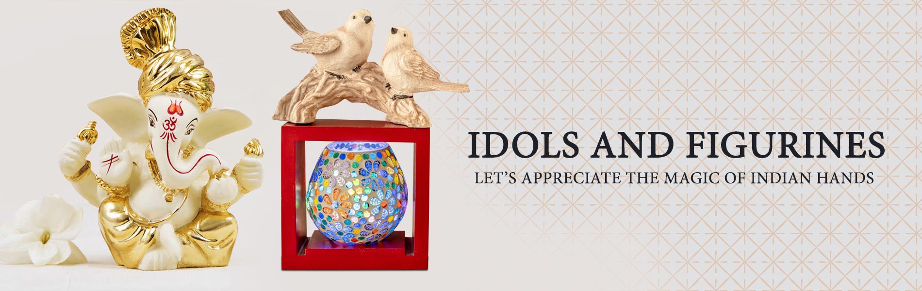 Silver Idols Silver God Idols for Pooja Room Tied Ribbons