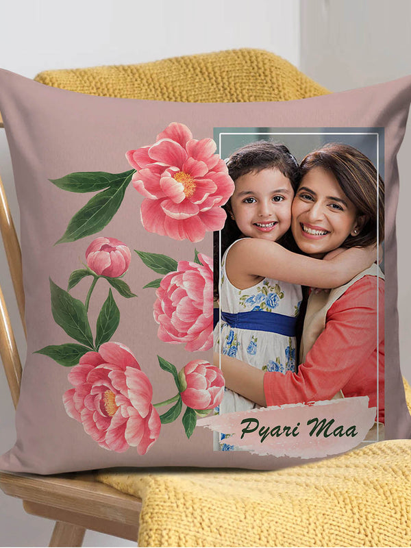 Pyari Maa Mothers Day Personalized Cushion