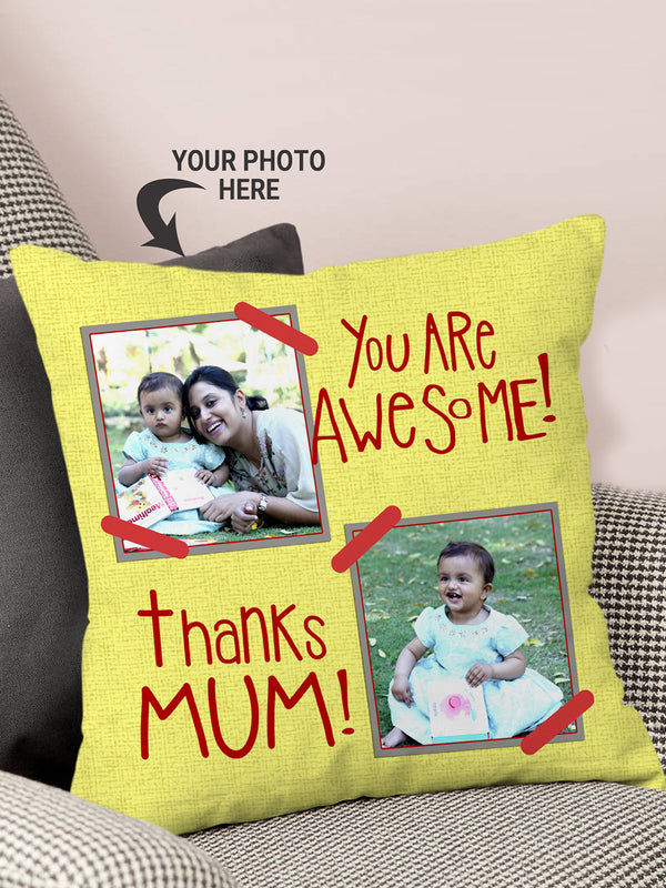 You Are Awesome Mothers Day Personalized Cushion