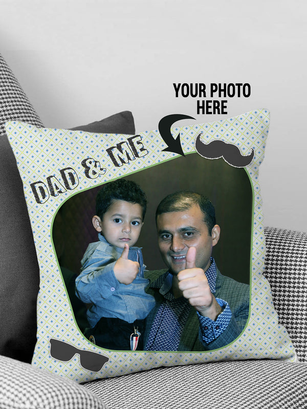 Dad & Me Fathers Day Personalized Cushion