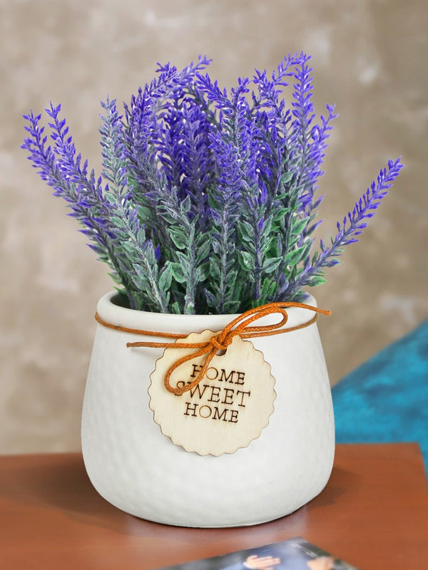 Purple Lavender Artificial Flowers and Plants With Pot
