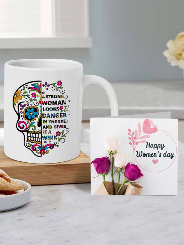 Multi-Coloured Women's Day Printed Coffee Mug