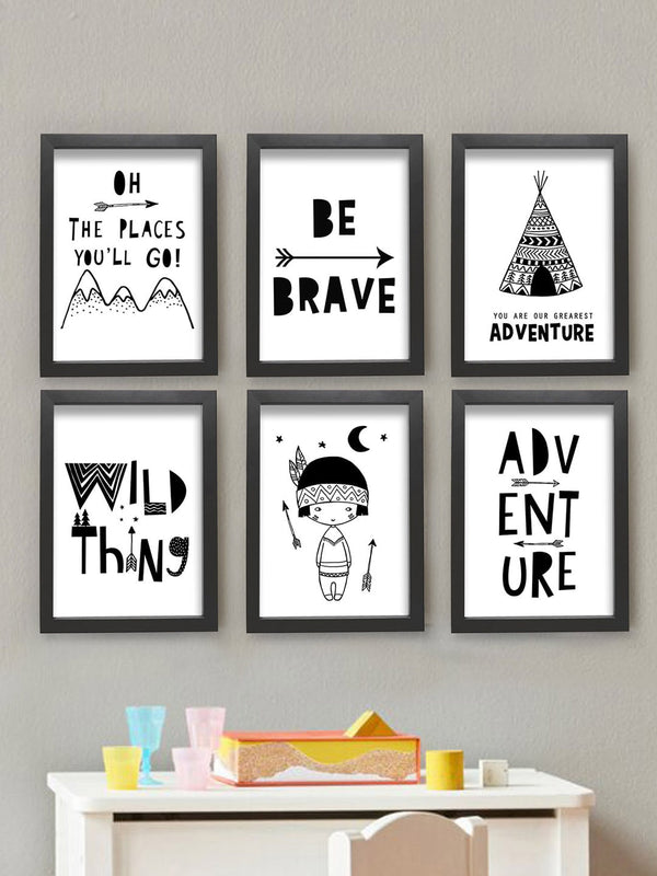 Set Of 6 Printed Framed Wall Painting