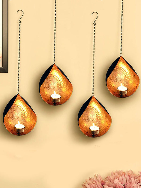 Set of 4 Hanging Sconces Tealight Candle
