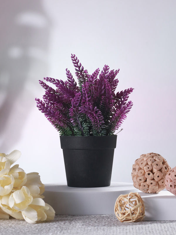 Artificial Lavender Flowers and Plant with Pot