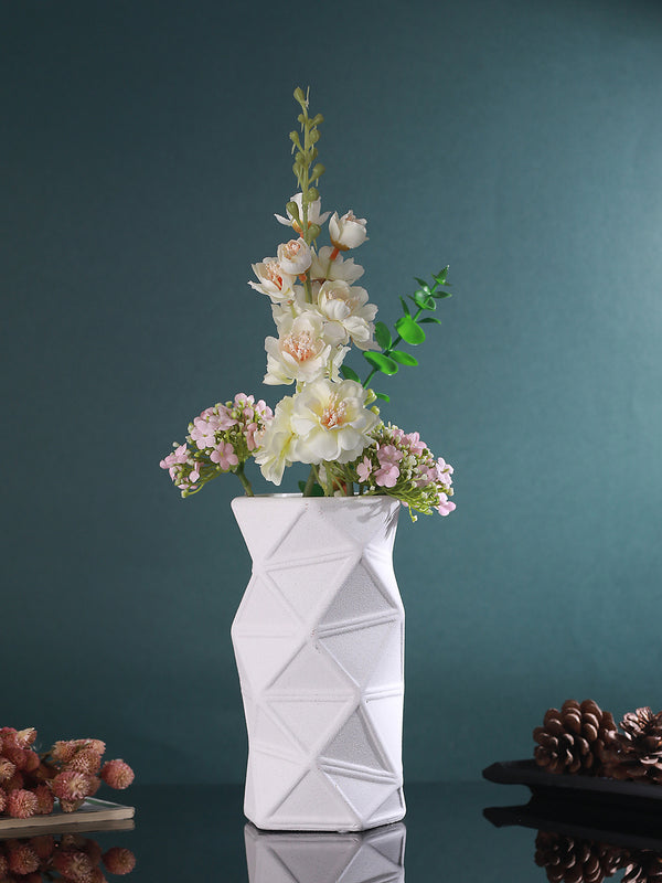 Handmade Geometrical Shape Ceramic Flower Vase