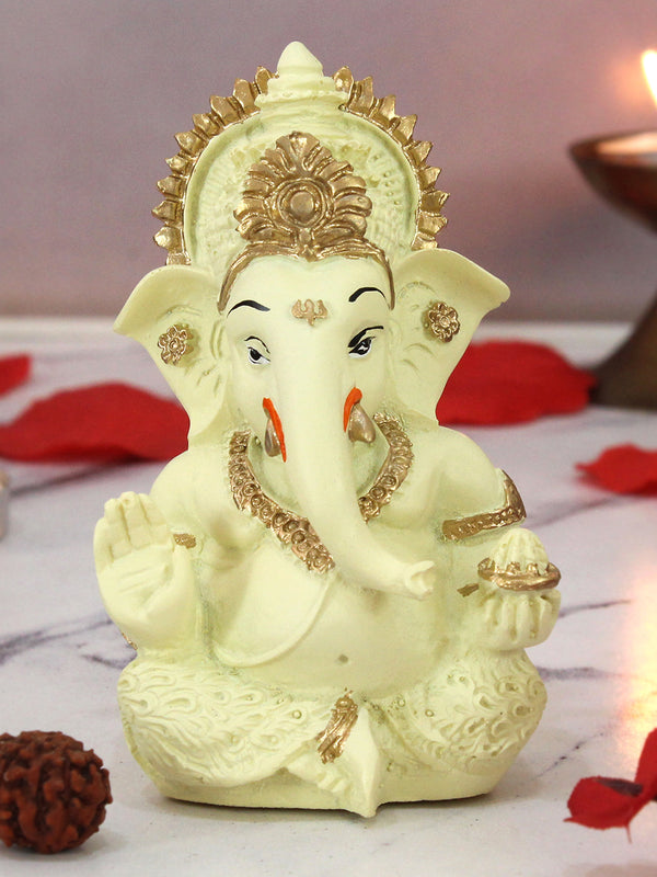 Ganesh Statue for Car Dashboard  Resin, (3 Inch )