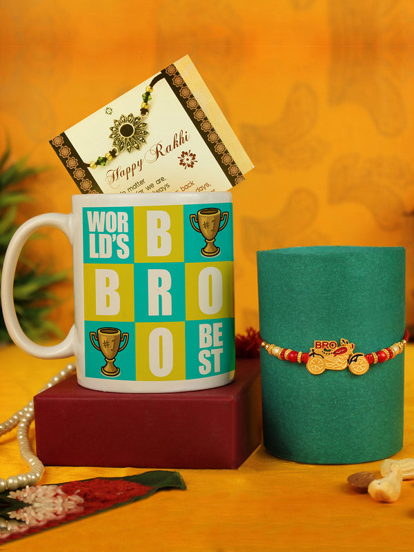 Rakhi for Brother with Gift Set Bhai Rakhi with Card