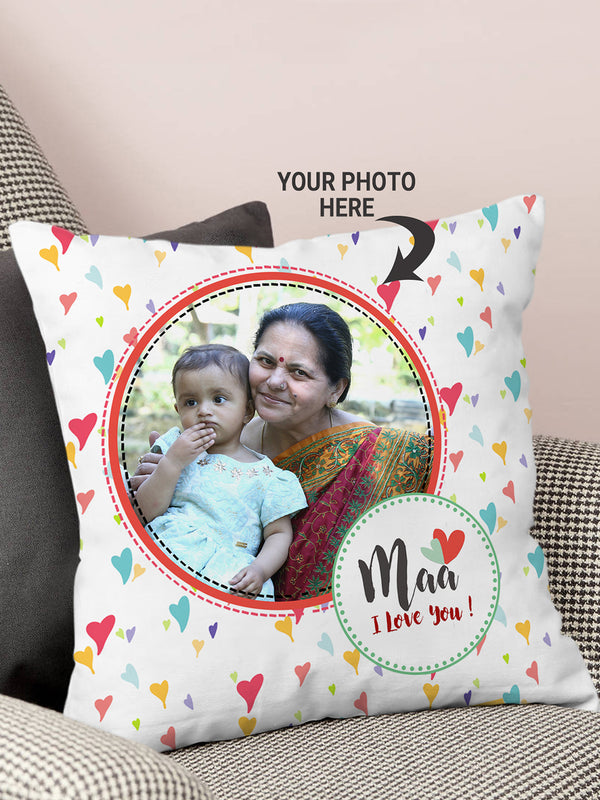 Personalized Maa I Love You Cushion For Mothers Day