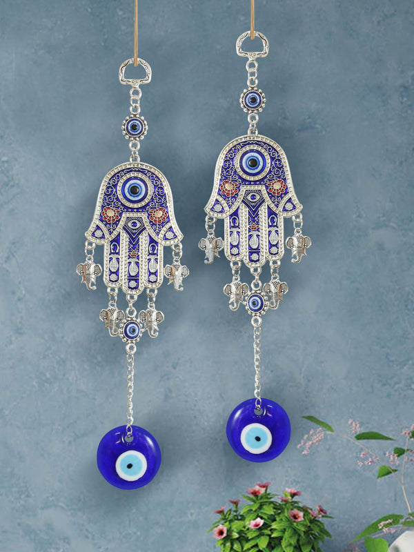 Set of 2  Turkish Hamsa Palm Evil Eye Door Wall Hanging