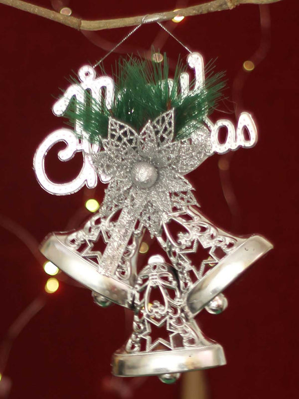 Multi Set of 2 Christmas Decoration Hanging Bells