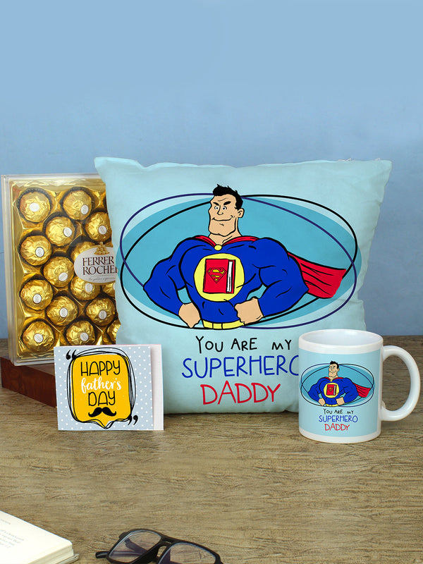 Fathers Day You are My Superhero Daddy Gift Pack