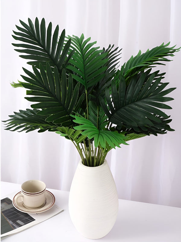 Artificial Monstera Green Plants with 12 Leaf Simulated Bonsai Potted Plant