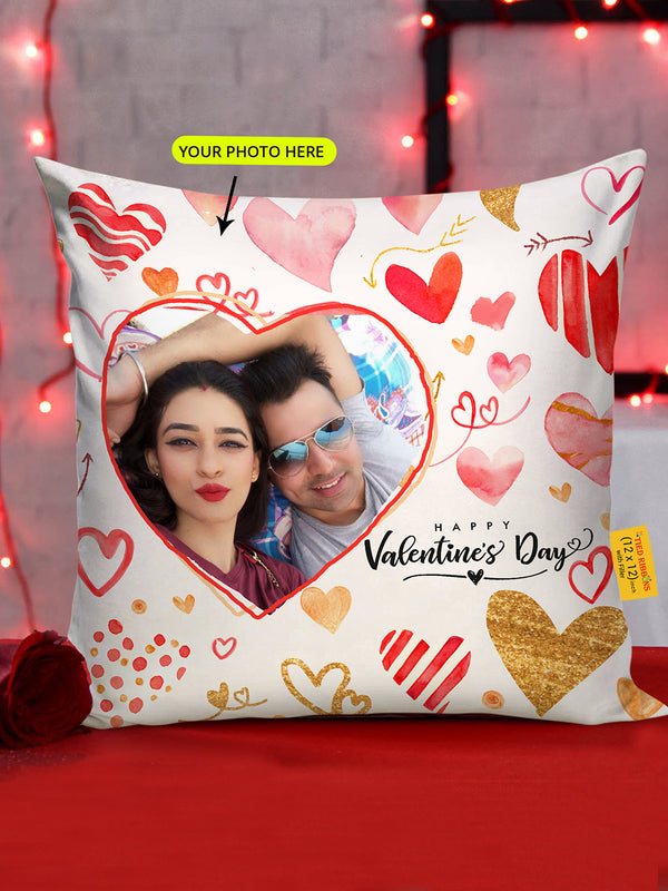 Flying Hearts Valentine Day Cushion