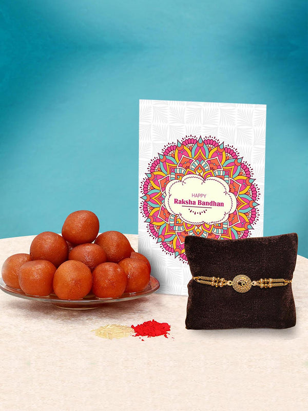 Rakhi for Brother with Gulab Jamun