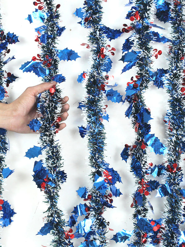 Christmas Garland Blue (Pack of 4)