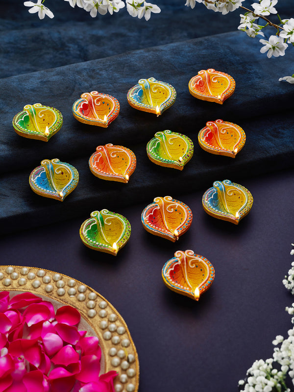 Festival of Lights Artisanal Clay Diyas to Brighten Diwali Set of 12