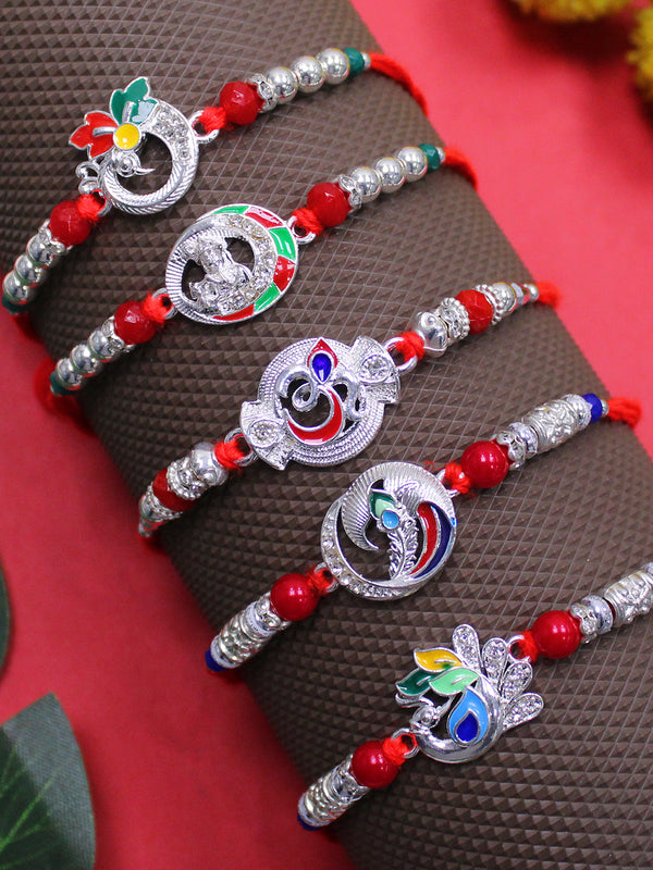 Rakshabandhan Premium Pearl Rakhis Set of 5