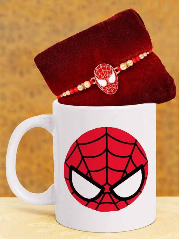 Kids Spiderman Rakhi With Mug Gift Pack