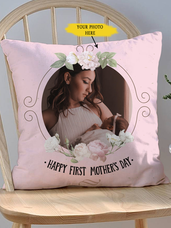Happy First Mothers Day Personalized Cushion