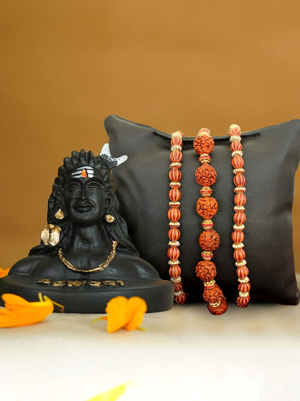 Black & Brown Rakhi Gift Set