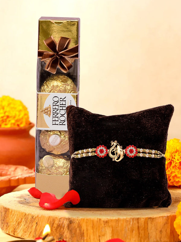 Rakhi with Card & Chocolates