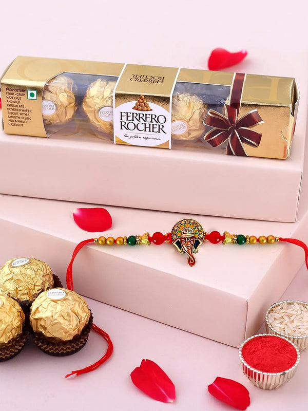 Ganesha Rakhi With Gift Pack