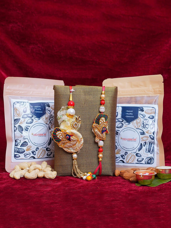 Rakhi for Bhabiya Bhabhi with Dry Fruits Combo Gift Pack