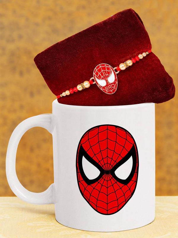 Kids Spiderman Rakhi With Mug Gift