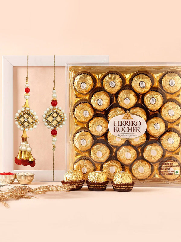 Rakhi -Choclate Box -Card & Roli Chawal