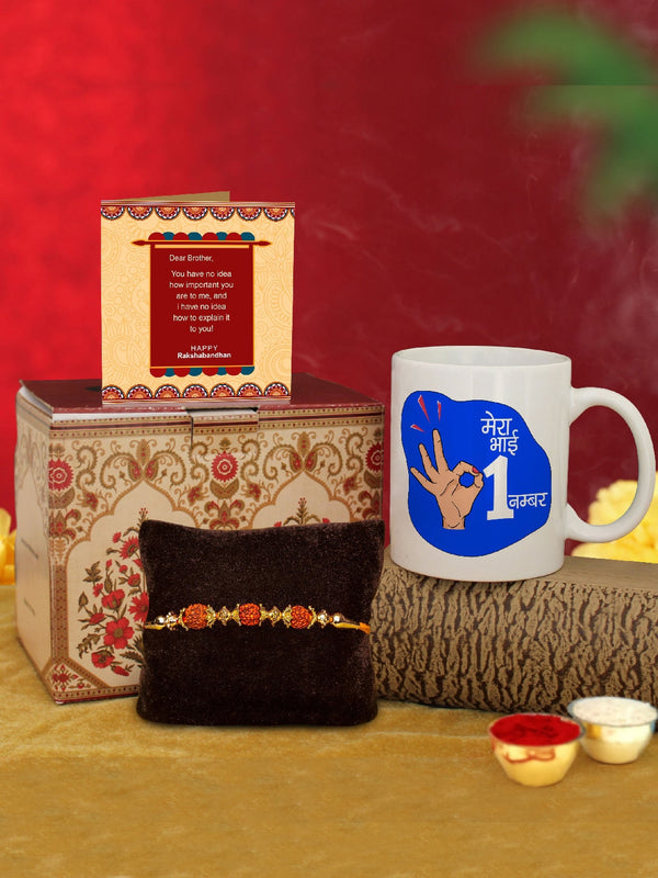 Men's Yellow Rakhi Gift Set