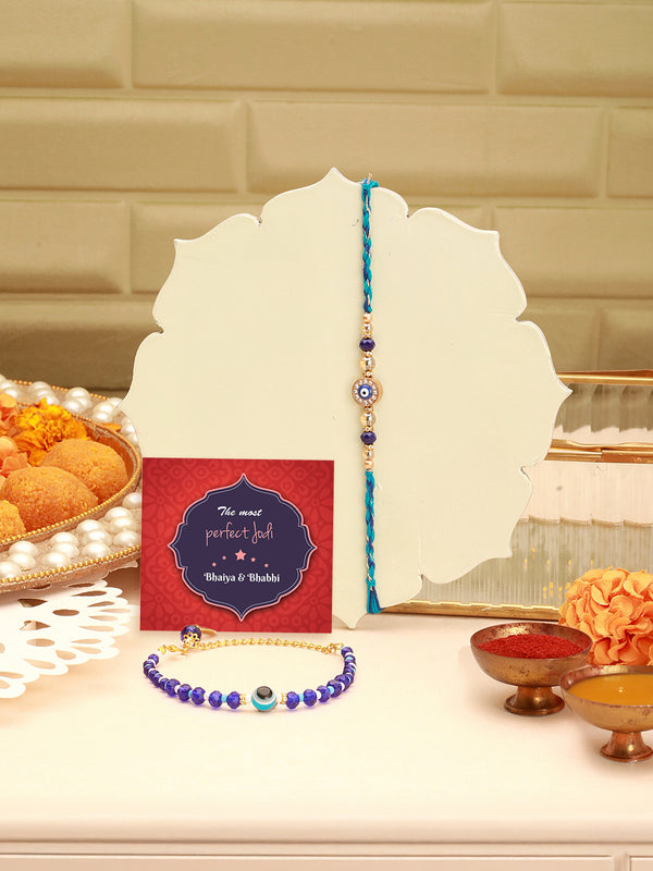 Lumba Rakhi for Bhabhi Raksha Bandhan Rakhi Card  Roli Tika (USA)