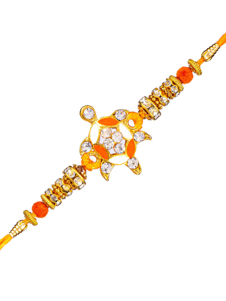 Turtle Raki Buy | Single Diamond Turtle Rakhi | Rakhi Card | Roli Chawal Tika ...