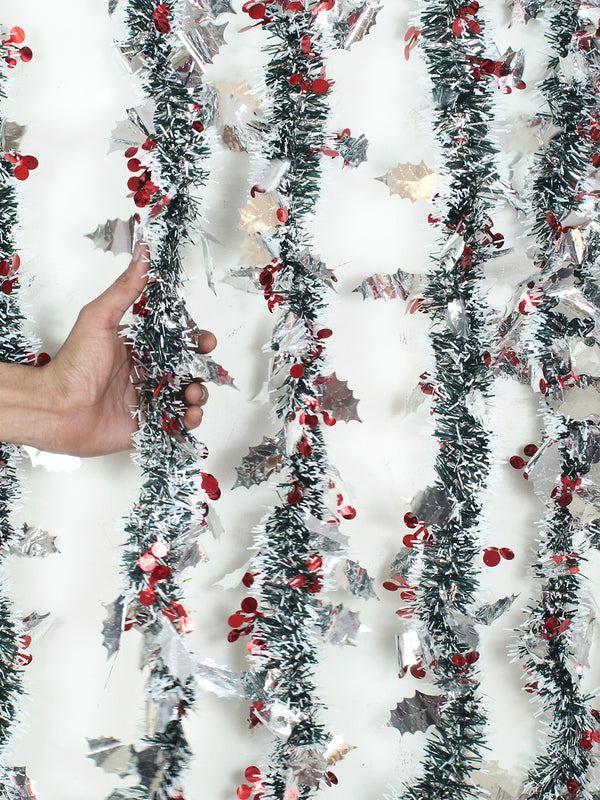 Christmas Garland Silver (Pack of 4)