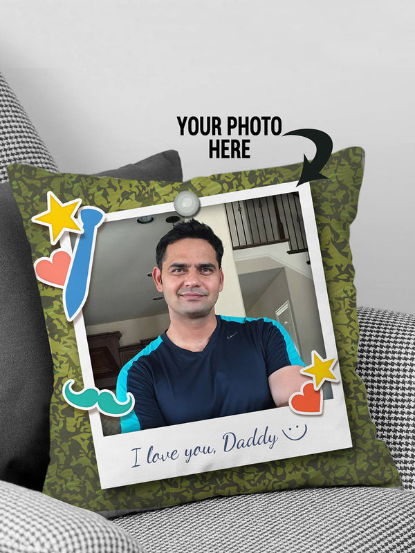 I love You Daddy  Fathers Day Personalized Cushion