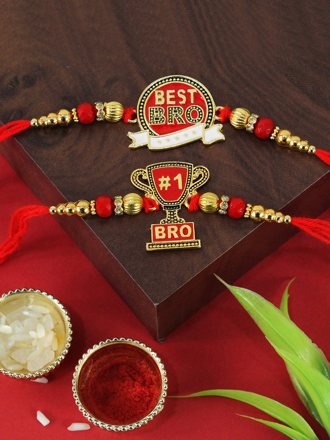 Pro Rakhi Buy | Set of 2 Best Bro Premium Rakhi | Rakhi Card | Roli Chawal Tika ...