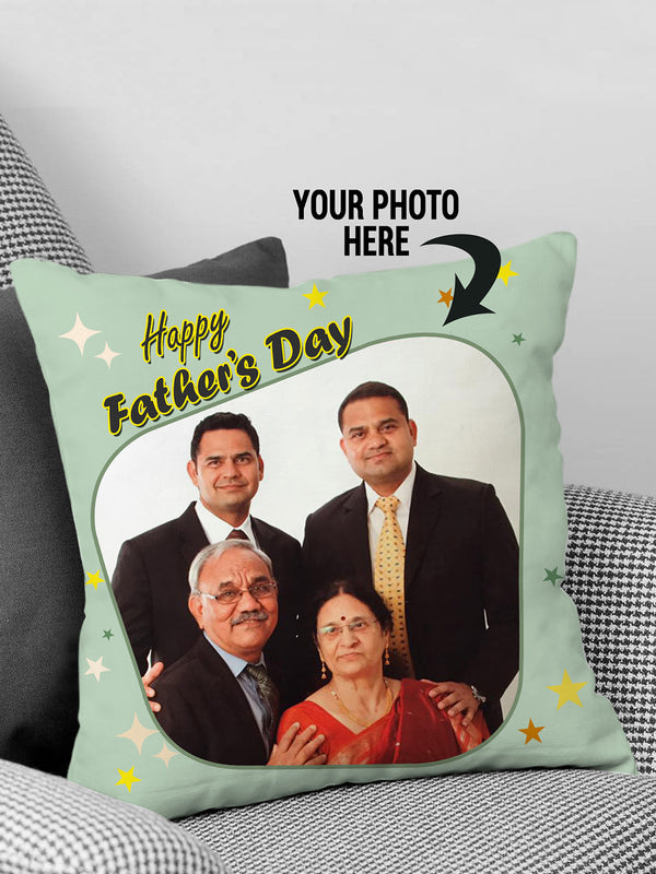 Happy Fathers Day Personalized Cushion