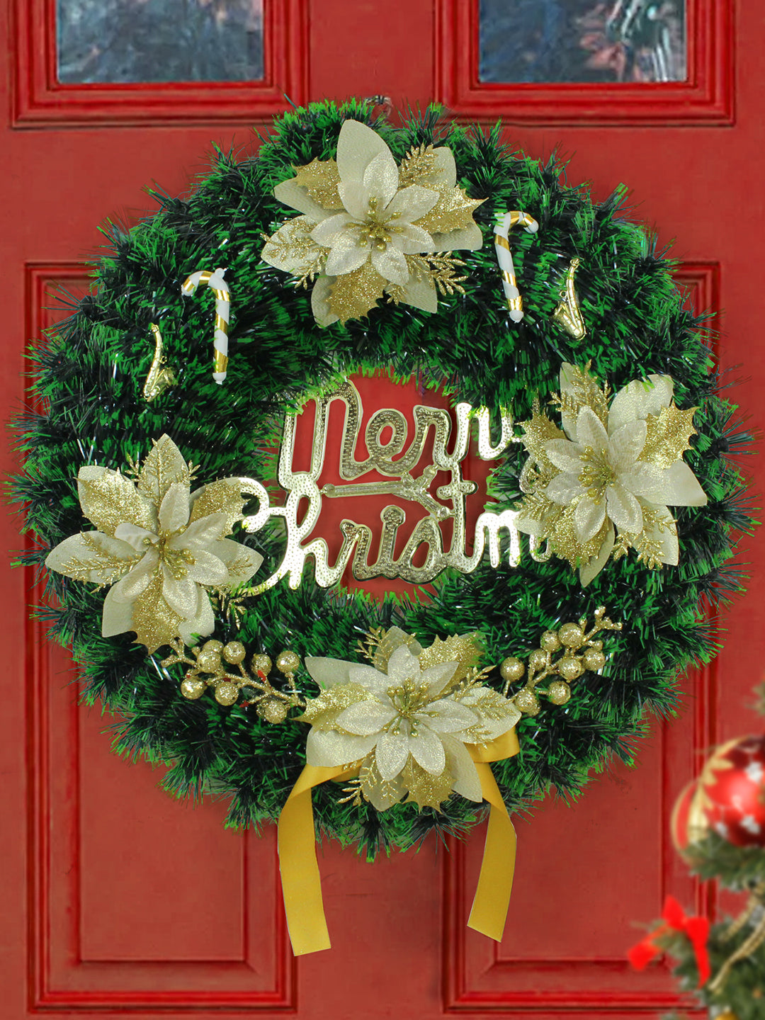 Christmas Wreath Decorations - Christmas Door Wreath | Tied Ribbons