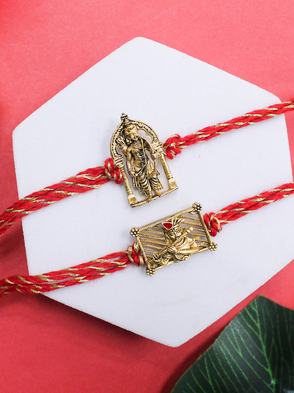 Rakhi with Greeting Card & Roli Chawal