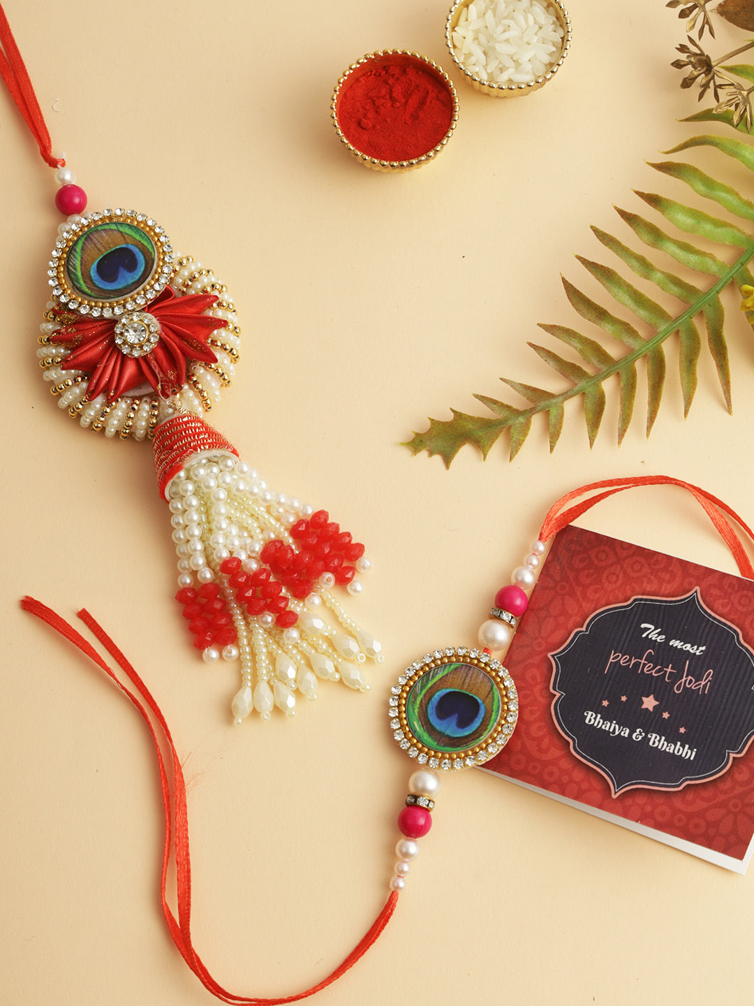 Buy | Rakhi for Brother and Bhabhi Gift Set Lumba Rakhi for Bhabhi with ...