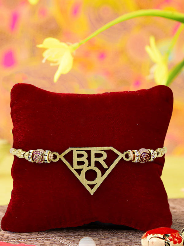 Raksha Bandhan Bro Rakhi for Brother with Rakhi Card & Roli Chawal Tika