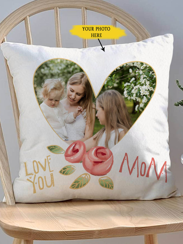 Love You Mom Mothers Day Personalized Cushion