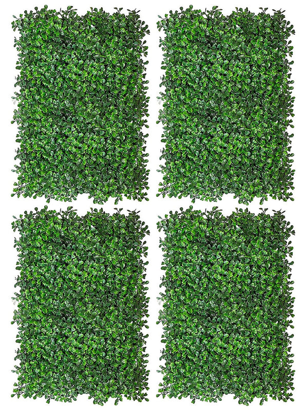 Green 4 Pieces Wall Hanging Hydrangea Grass