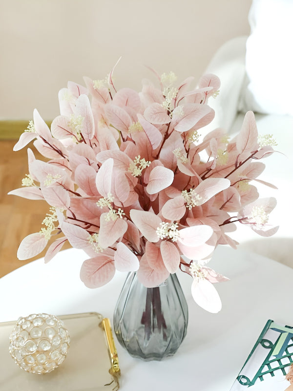 Pink 6 Pieces Eucalyptus Artificial Flower