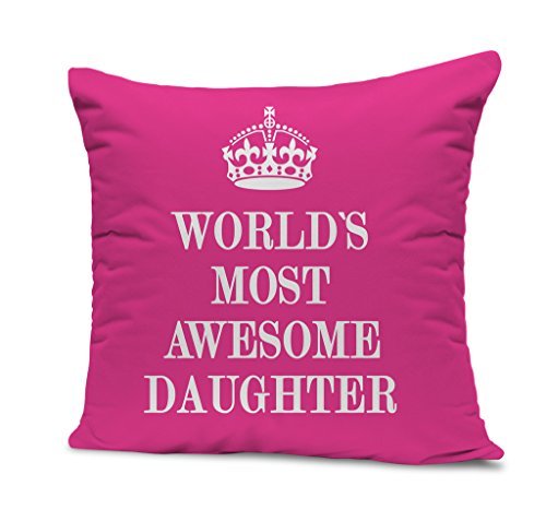 Birthday Gift for Daughter Printed Cushion(12 inch X 12 inch with Filler) - Daughters Day Gift for Daughter and Girls