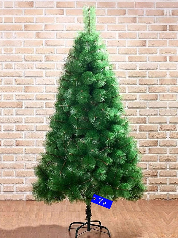 Green Artificial Pine Tree Christmas Decor 7ft