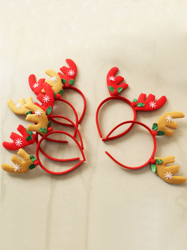 Set Of 6 Sequence Christmas Reindeer Antlers Headband,Christmas Hairband