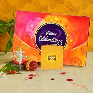 Bhai Dooj Gift with Chocolates Idol Card Kalawa Roli Chawal