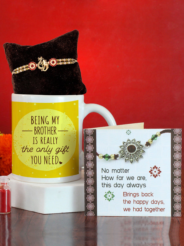 Rakhi for Brother with  Bhai Rakhi with Card