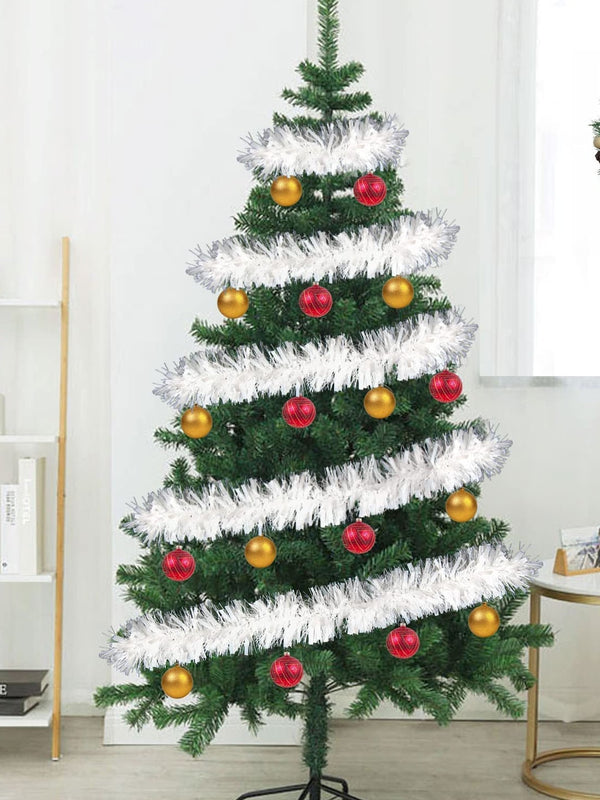 White Set of 5 Christmas Tree Decoration Garlands Ornaments Gift